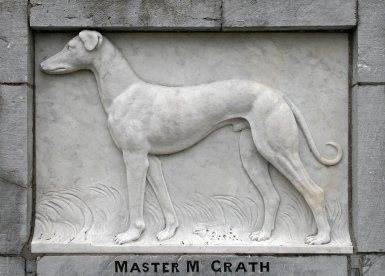 Master McGrth Relief on the Monument in Dungrven, Ireland